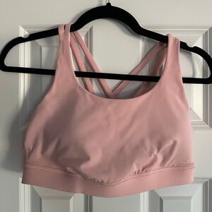 LULULEMON Energy sports bra, size 8, color pink.